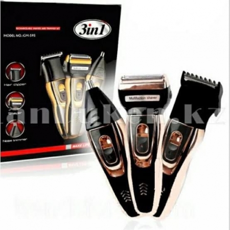 Gemei GM-595 Rechargeable Shaver and Trimmer Set